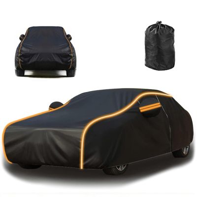 Outdoor Car Cover for Nissan Frontier Crew Cab,Car Covers for Automobiles All Weather Waterproof Windproof Bands Snow Rain Dust Cover,Sun UV Protection asfs45