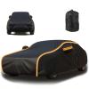 Outdoor Car Cover for Nissan Frontier Crew Cab,Car Covers for Automobiles All Weather Waterproof Windproof Bands Snow Rain Dust Cover,Sun UV Protection asfs45 view 1