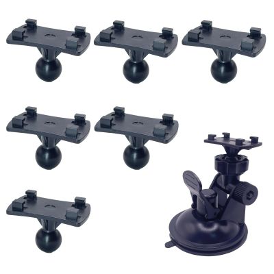 hhfvvda 6Pcs Socket Suction Cup Base Secure Dash Cam Mount Adapter Lock Bracket Connector for Car Navigation Systems and Vehicle Accessories