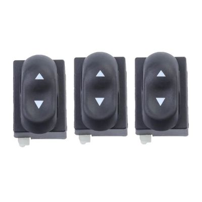 Front Left Power Window Switch Compatible with Escort Mustang Mercury F4ZZ-14529-B F4ZZ-14529-A F4ZZ14529B F4ZZ14529A(3 Buttons)