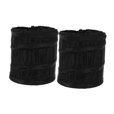 Mobestech 2pcs Portable Car Folding Trash Buckets with Collapsible Garbage Can for Vehicle Litter Storage Lightweight Multipurpose Outdoor and Camping Waste Containers
