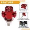Partuto Universal Motorcycle M6 License Plate Screws Cover 38mm Anti Theft License Plate Screw Frame Bolt Kit Aluminum Alloy Red 4 Pcs view 3