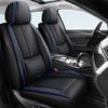 QUFEI Car Seat Covers for Explorer,for Ford Explorer 1993-2025 2026,Leather Front Seat Covers,Airbag-Compatible Car Seat Protectors,Waterproof Seat Cover for Cars(Black+Blue,2PCS Only) view 1