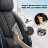QUFEI Car Seat Covers for Explorer,for Ford Explorer 1993-2025 2026,Leather Front Seat Covers,Airbag-Compatible Car Seat Protectors,Waterproof Seat Cover for Cars(Black+Blue,2PCS Only) view 4