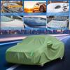 Car Cover Winter for BMW 3 Serie E36/E46/E90 1999-2012 Car Covers Waterproof All Weather,Outdoor Sun Rain UV Dust Snow Protection,with Door Zipper-Green view 3