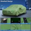 Car Cover Winter for BMW 3 Serie E36/E46/E90 1999-2012 Car Covers Waterproof All Weather,Outdoor Sun Rain UV Dust Snow Protection,with Door Zipper-Green view 4