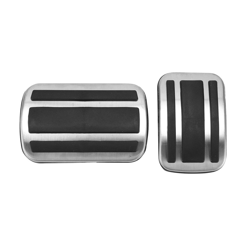 ChuyTrading 2Pcs Accelerator Pedal Brake Footrest Pad, Aluminum Alloy Replacement for 308S 308 408 4008 5008, Non Slip with PPE Rubber, Enhanced Friction Coefficient