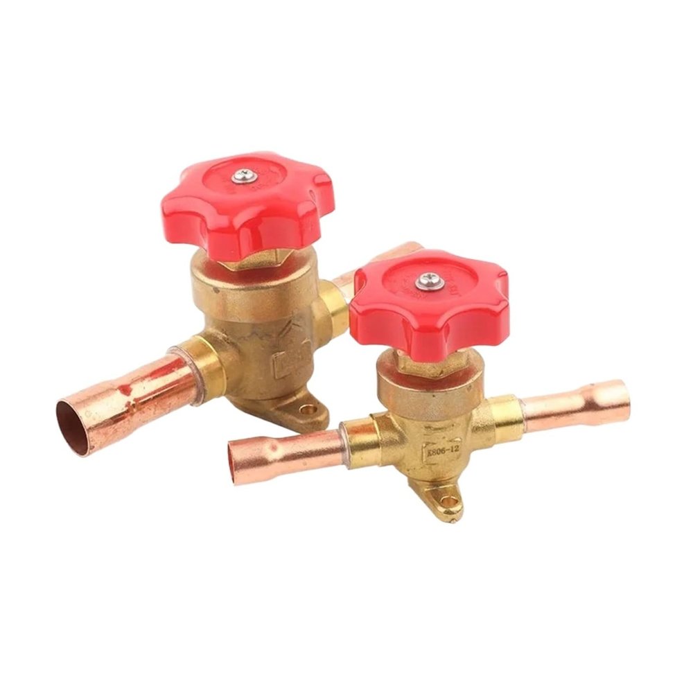 Diaphragm Type Refrigeration Shut Off Valve - Brass Manual Hand Valve for Air Conditioning and Cold Storage Systems(1-2 SAE)