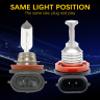 Jienarso H8/H11 Fog Light Compatible for Honda Accord fog light bulbs(2006-2022), High Bright 6000K White light,Plug and Play(Pack of 2) view 3