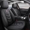 Qihtldsy Car Seat Covers Full Set for Ford Focus 2025 Vehicles, Universal Fit for Most Cars Front&Rear Seat Protector, 5 Seats Waterproof Leather Seat Cushion - Black view 1