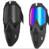 Zyntrytong 2 Set Motorcycle Helmet Riding Goggles Glasses with Removable Face Mask,Windproof Dustproof UV Protection,Anti Fog (Rainbow + Gray) view 1
