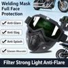 Zyntrytong 2 Set Motorcycle Helmet Riding Goggles Glasses with Removable Face Mask,Windproof Dustproof UV Protection,Anti Fog (Rainbow + Gray) view 3