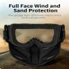 Zyntrytong 2 Set Motorcycle Helmet Riding Goggles Glasses with Removable Face Mask,Windproof Dustproof UV Protection,Anti Fog (Rainbow + Gray) view 4