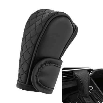 Suno Power Car Gear Shift Cover, Universal Car Accessories Compatible with Most Truck/Car/SUV, Leather Gear Shift Cover, Soft Comfort, Black