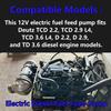 12V Electric Fuel Feed Pump Compatible with Deutz Engine TCD 2.9/3.6 / TD 2.2/3.6 | Replaces 4128101, 04128101, 0412-8101 236259GT | Diesel Pressure Supply Pump view 3