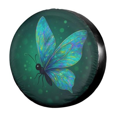 Foruidea Dragonfly Spare Tire Cover Dust-Proof Wheel Tire Cover Fit Trailer, RV, SUV and Many Vehicle 15 Inch