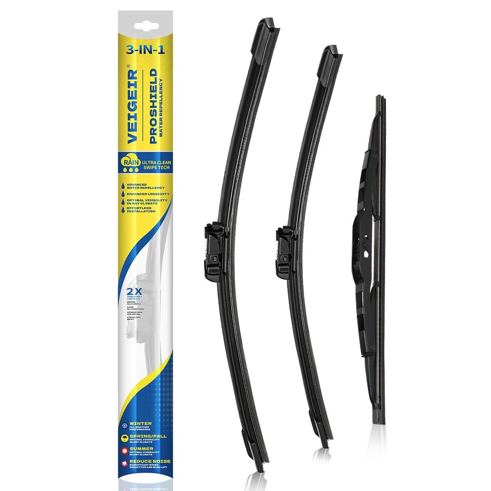 VEIGEIR Wiper Blades for Cadillac SRX 2010-2016, 3 Pack