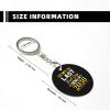 Kangweida My Last First Day Senior 2030 Class Of 2030 Durable Aluminum Round Keychain Stylish Useful view 3