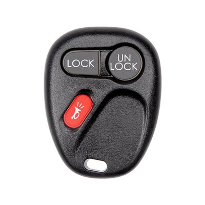 KarParts360 For Chevy Silverado 1500 HD/Silverado 2500 HD 2001 2002 Keyless Remote Case | Plastic Material | Black | Lock/Unlock/Panic Button Functions | 3 Buttons | Replacement For 15042968, 15732803