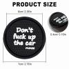 AMZAUTO Car Cup Holder Coaster, 4 PCS Universal Car Cup Holder Insert Coasters Silicone, 2.76 Inch Sift-Proof Spill Drink Mat, Vehicle Interior Accessories for SUV, Truck (Black) view 2