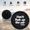 AMZAUTO Car Cup Holder Coaster, 4 PCS Universal Car Cup Holder Insert Coasters Silicone, 2.76 Inch Sift-Proof Spill Drink Mat, Vehicle Interior Accessories for SUV, Truck (Black) view 3