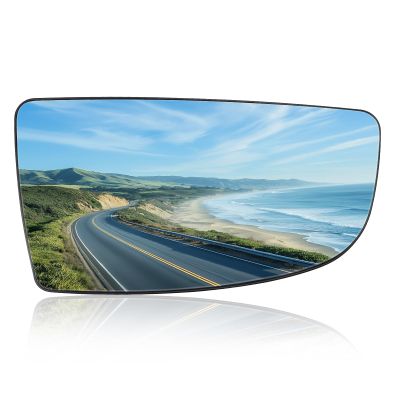 Passenger Lower Side Mirror Glass Compatible with 2015-2025 Ford Transit 150 250 350 2023-2025 E-Transit Replace BK3Z17K707B BK3Z17K707A Wide-Angle Non-Heated