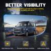Passenger Lower Side Mirror Glass Compatible with 2015-2025 Ford Transit 150 250 350 2023-2025 E-Transit Replace BK3Z17K707B BK3Z17K707A Wide-Angle Non-Heated view 2