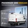 Passenger Lower Side Mirror Glass Compatible with 2015-2025 Ford Transit 150 250 350 2023-2025 E-Transit Replace BK3Z17K707B BK3Z17K707A Wide-Angle Non-Heated view 3