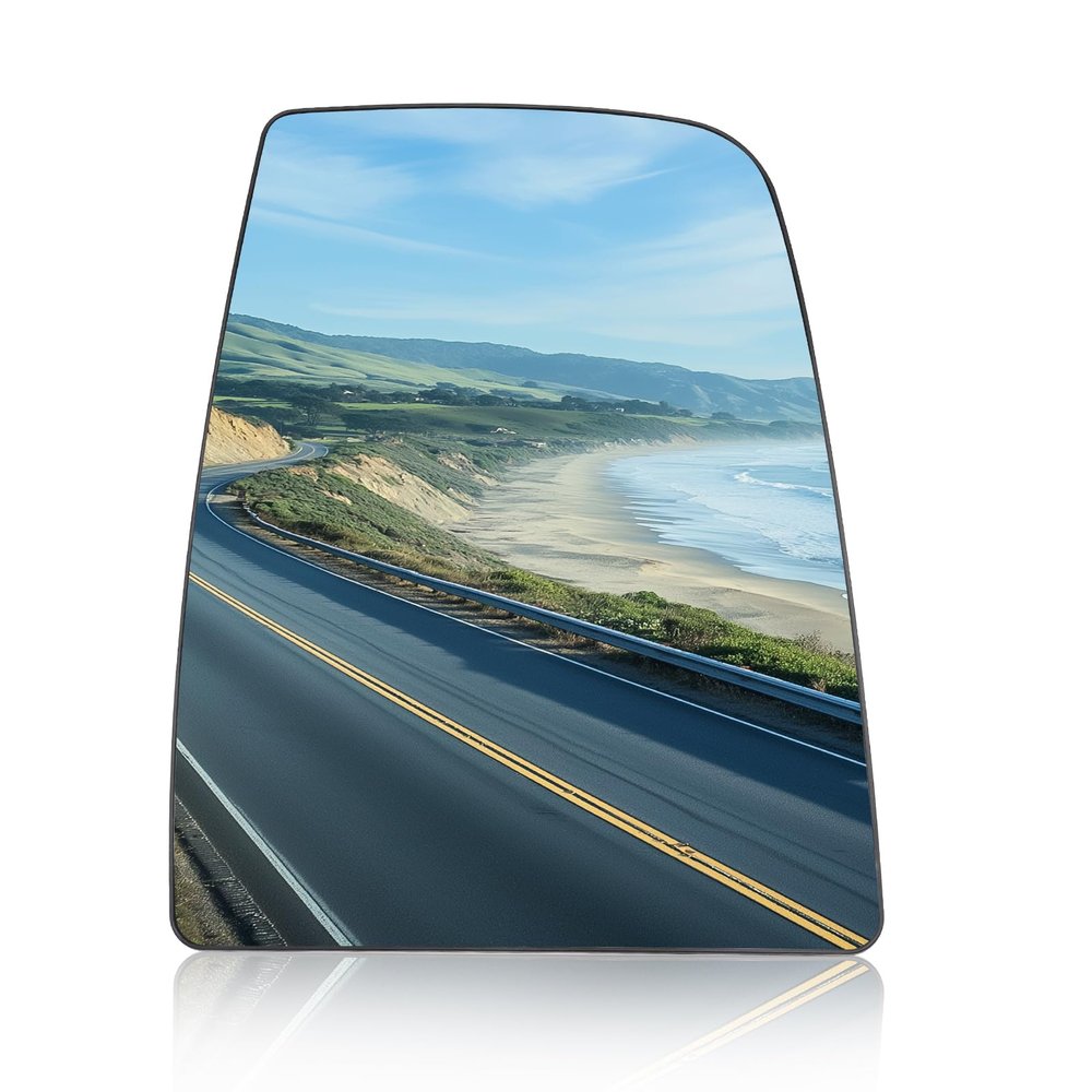 Passenger Upper Side Heated Mirror Glass Compatible with 2015-2025 Ford Transit 150 250 350 2023-2025 E-Transit Replace CK4Z-17K707-D CK4Z17K707D