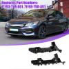 Edinstry 1 Pair Front Bumper Bracket Retainer Spacer Mounting Support Left & Right Compatible with Honda Accord 20182022, Replace OE# 71193-TVA-A01 71198-TVA-A01, Black Plastic view 3