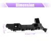 Edinstry 1 Pair Front Bumper Bracket Retainer Spacer Mounting Support Left & Right Compatible with Honda Accord 20182022, Replace OE# 71193-TVA-A01 71198-TVA-A01, Black Plastic view 4