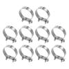 HARFINGTON 10pcs Fuel Injection Hose Clamp 29-31mm Adjustable 304 Stainless Steel Mini Gas Line Hose Clamp for Automotive Agriculture Plumbing Diesel Petrol Pipe view 1