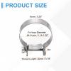 HARFINGTON 10pcs Fuel Injection Hose Clamp 29-31mm Adjustable 304 Stainless Steel Mini Gas Line Hose Clamp for Automotive Agriculture Plumbing Diesel Petrol Pipe view 2