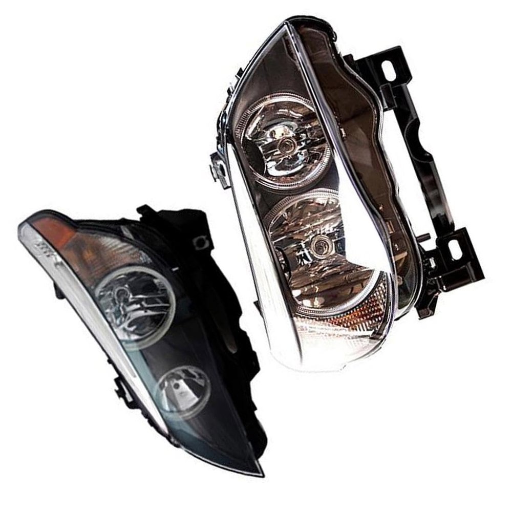 Driver and Passenger Side Headlight Assembly for BMW 525i 2.5L 2004-2007
