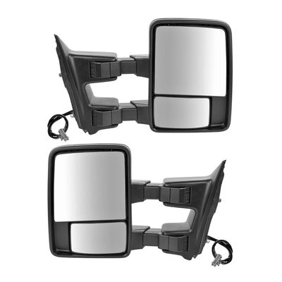 JUNLIWTECH Tow Mirror Power Heated Smoked for Ford F250 SuperDuty 2008-2010