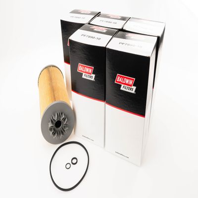 Baldwin PF7890-10 Fuel/Water Separator Filter 6 Pack | Element with Bail Handle | Replaces Racor 2020N-10, 2020V-10 | Fits 1000FH & 1000FV Series | Heavy Duty Diesel Filtration