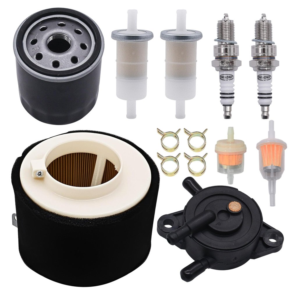 11029-1004 Air Filter Tune Up Kit With 49019-1055 Fuel Filter and Fuel Pump,Fit for Kawasaki Mule 500 520 550 600 610 2500 2510 2520 KAF300 KAF300A KAF400 KAF400A KAF620A Mule SX 4x4 XC SE Engines