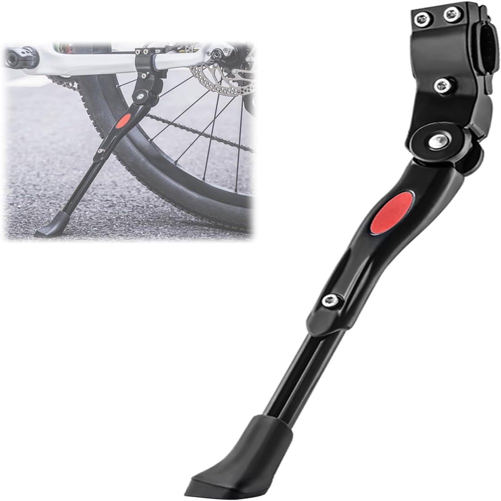 PYJYF Bike Kickstand for Salsa Mukluk Ti 2018 2019 2020, Non-Slip Alloy Rear Side Bicycle Stand Adjustable Bike Kickstand for 22" to 27.5" Wheels