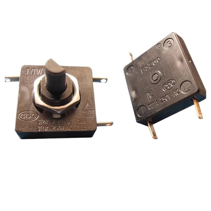 USUFKCXDG 2PC B3200 Rotary Switch 25 * 25mm 3-Speed 3-pin Cooker Switch (ON-0N-OFF)
