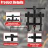 KPFILEH Two Jaw Bearing Gear Puller, 2'' Carbon Steel Adjustable Gear Remover Tool, Universal Hand Pump Pulley Puller Tool for Automotive Flywheel/Motorcycle Wheel/Machine Bearing (Black) view 3