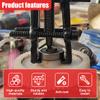 KPFILEH Two Jaw Bearing Gear Puller, 2'' Carbon Steel Adjustable Gear Remover Tool, Universal Hand Pump Pulley Puller Tool for Automotive Flywheel/Motorcycle Wheel/Machine Bearing (Black) view 4