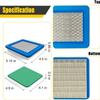 SHNILE Air Filter for Craftsman Model 580.326300 Generator Earthquake Badger 3365CE Tiller view 2