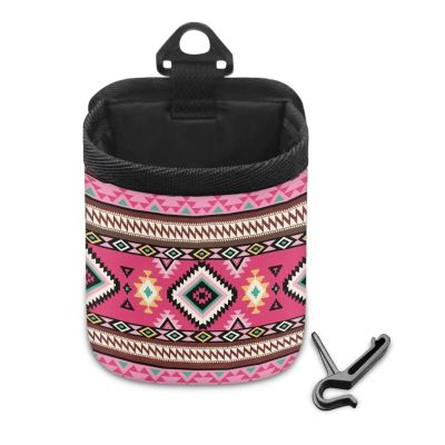 CLOHOMIN Pink Aztec Tribal Car Air Vent Mount Storage Organizer Box Portable Auto Storage Pouch Pocket for Women Easy to Install Car Vent Organizer