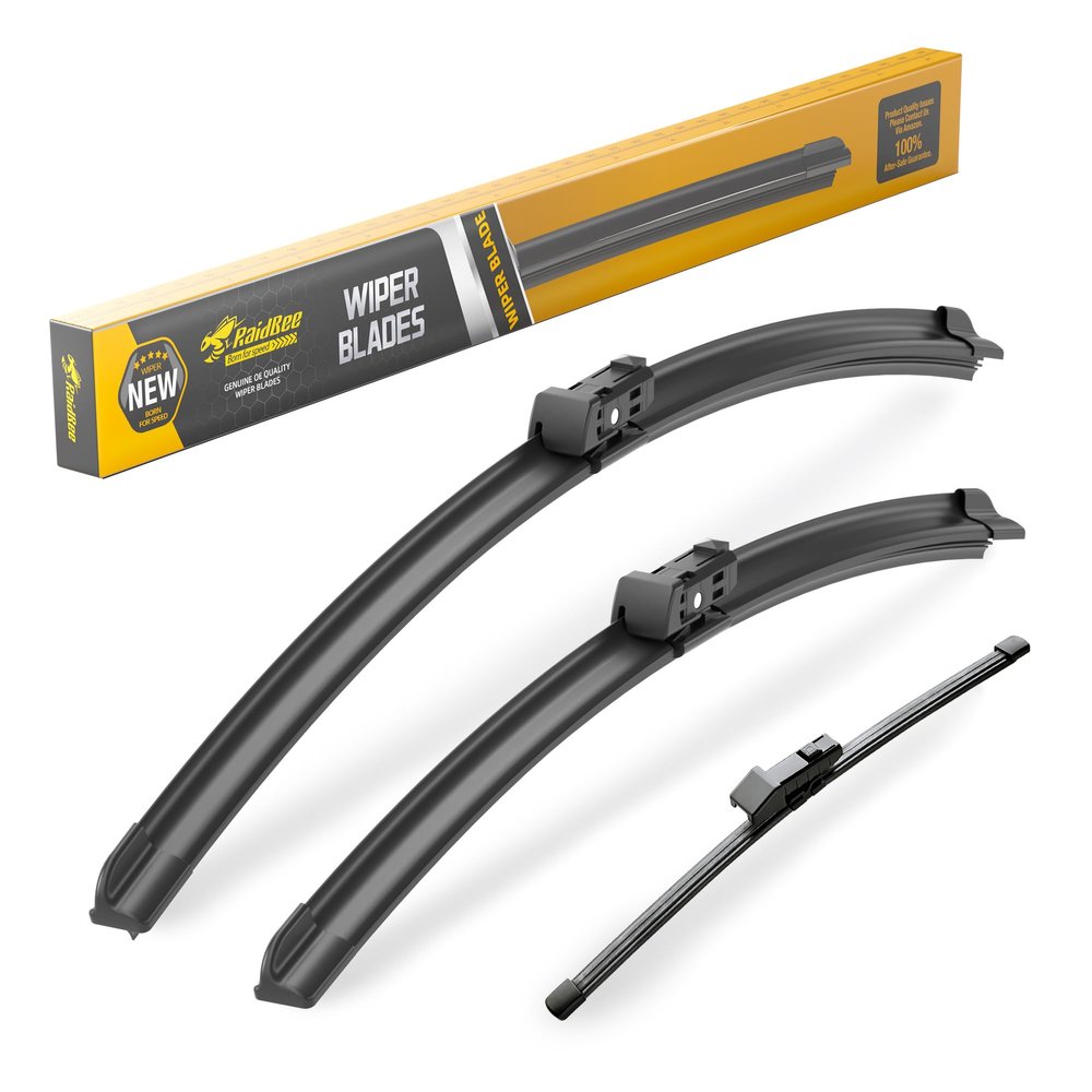 Raidbee Windshield Wiper Blades Replacement for Audi Q7 SQ7 2017 2018 2019 2020 2021 2022 2023 All-Season OEM Quality 3 Pack 27"+20"+15"