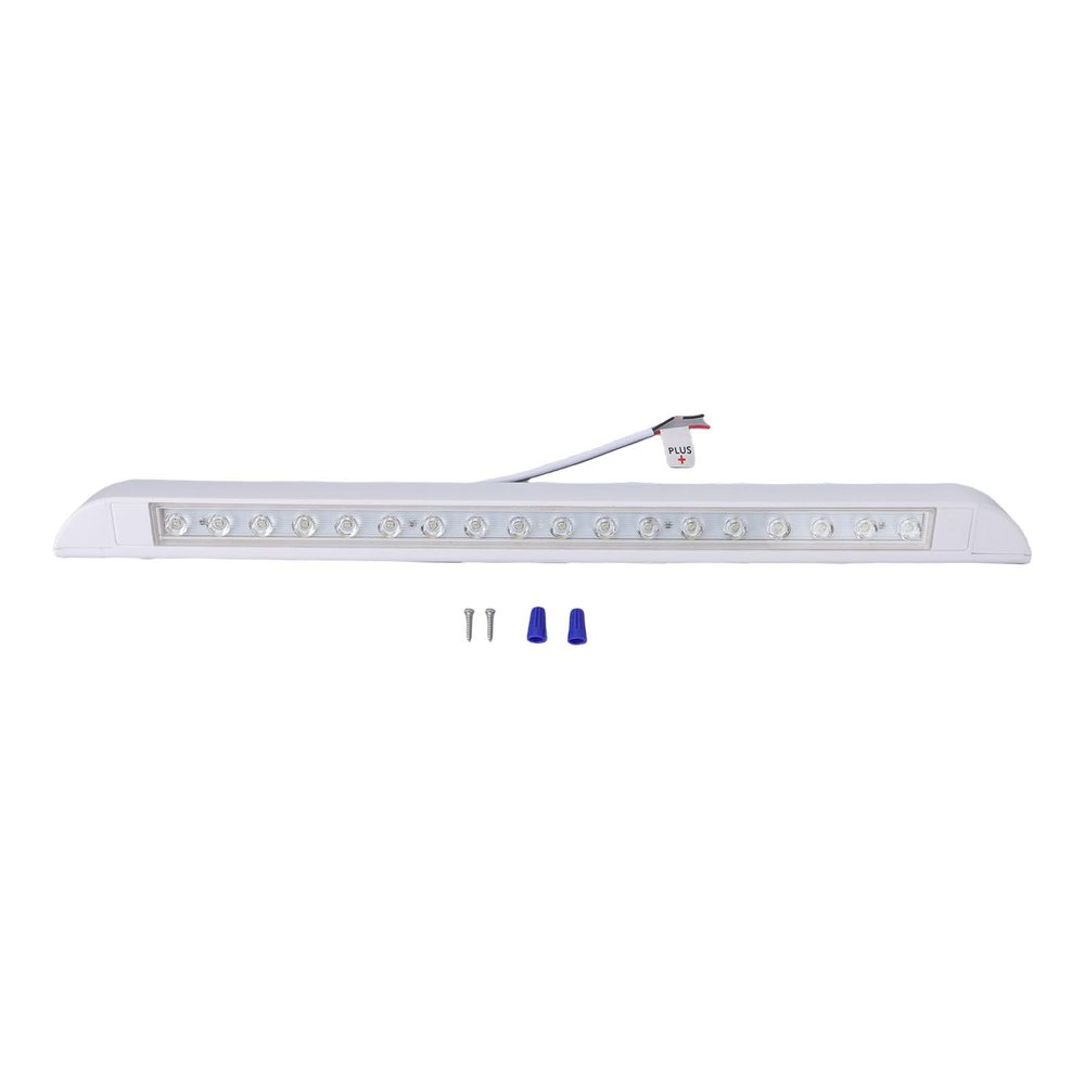 MAVIS LAVEN 20 Inch RV LED Porch Light, Down Angle Flood Beam RV Multifunctional Vehicle Light 6000K Cool White 9W 900LM for Truck Trailer Camping Car Yacht (White Without Switch)
