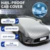 Rishdon Hail Protector Car Cover for MAZD A CX-5, 5-Layer Thicken Hail Blankets for Car Waterproof All-Weather Hail Protection Snowproof Protection Hail Anti Half Car Covers(Black,for MAZD A CX-5) view 4