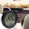 Car Clock,Solar Automotive Dash Clock Calendar - LED Temperature Tester,for Classroom Travel Table Bedside Fridge RV Shop Stove view 3