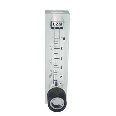 1-10L/h 2-20L/h 3-30L/h 5-50L/h 6-60L/h LZM-6T Water Liquid Flowmeter Rotameter With Valve Push In 8mm Tube Pressure 0.1Mpa(2-20L Per Hour)
