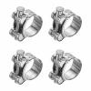 HARFINGTON 4pcs T-Bolt Hose Clamp 29-31mm (1.14-1.22") 304 Stainless Steel Adjustable Intake Radiator Pipe Clamps for Automotive Plumbing Industrial Pipes view 1