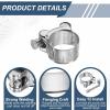 HARFINGTON 4pcs T-Bolt Hose Clamp 29-31mm (1.14-1.22") 304 Stainless Steel Adjustable Intake Radiator Pipe Clamps for Automotive Plumbing Industrial Pipes view 4